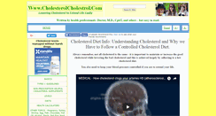 Desktop Screenshot of cholesterolcholestrol.com