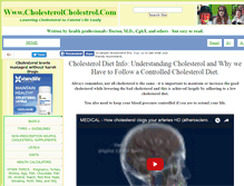 Tablet Screenshot of cholesterolcholestrol.com